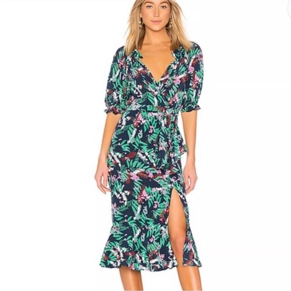 ✨ Saloni Silk Midi Dress
Size 0 | Excellent Like-New Condition